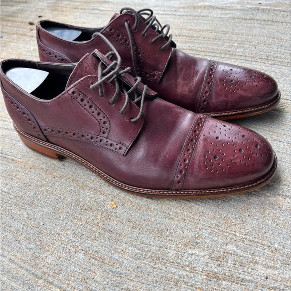Joseph Abboud Cordovan Oxford Shoes Classic Leather Design Joseph Abboud Cordovan Oxford Shoes Classic Leather Design